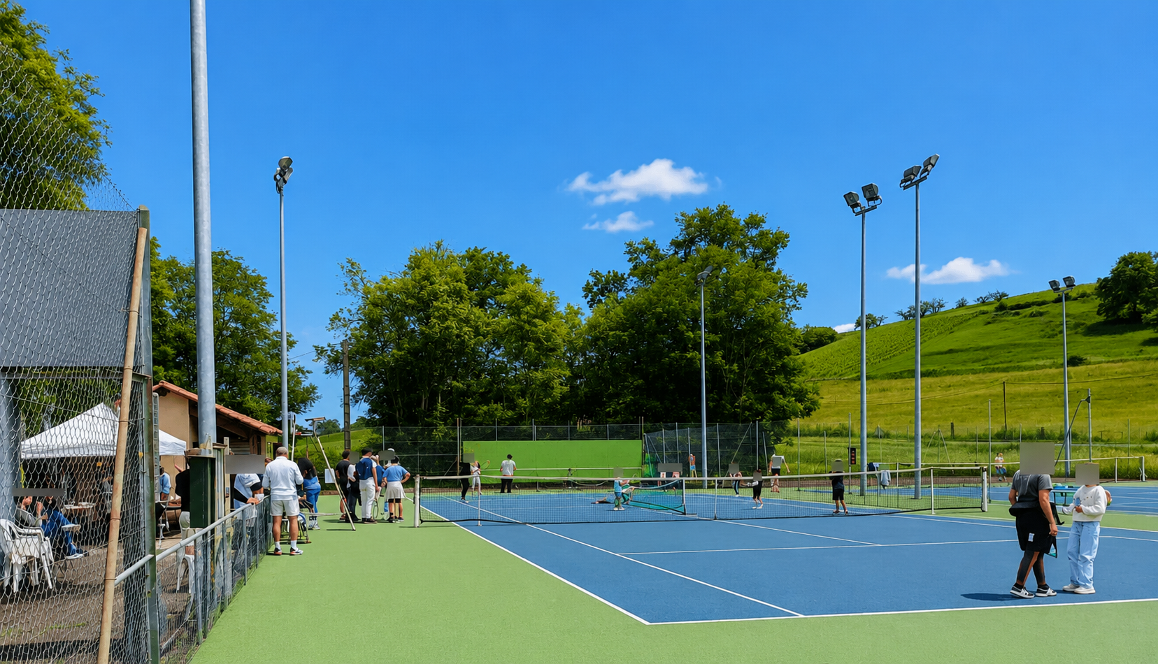 Les courts du TCV